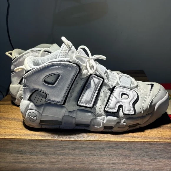 Nike Air More Uptempo 96 Photon Dust Grey-Metallic Silver, Size 11.5 FB3021-001 - Picture 2 of 8